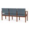 Lesro Lenox 3 Seat Tandem Seating W/ Arms, 65 in W 26 in L 31.5 in H LW3103 - alternate 2
